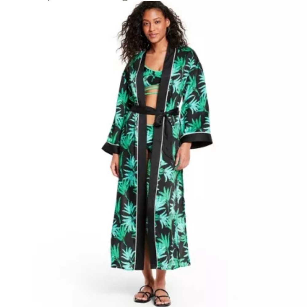 Fe Noel x Target Feathered Palm Print Cover Up Dress